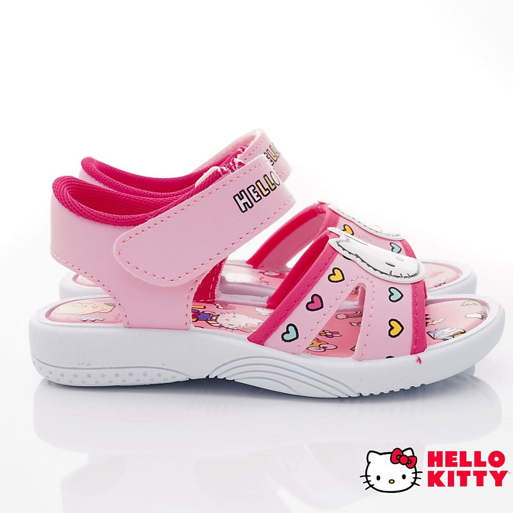 HELLO KITTY - 台灣製輕量涼鞋款（中大童段）-粉