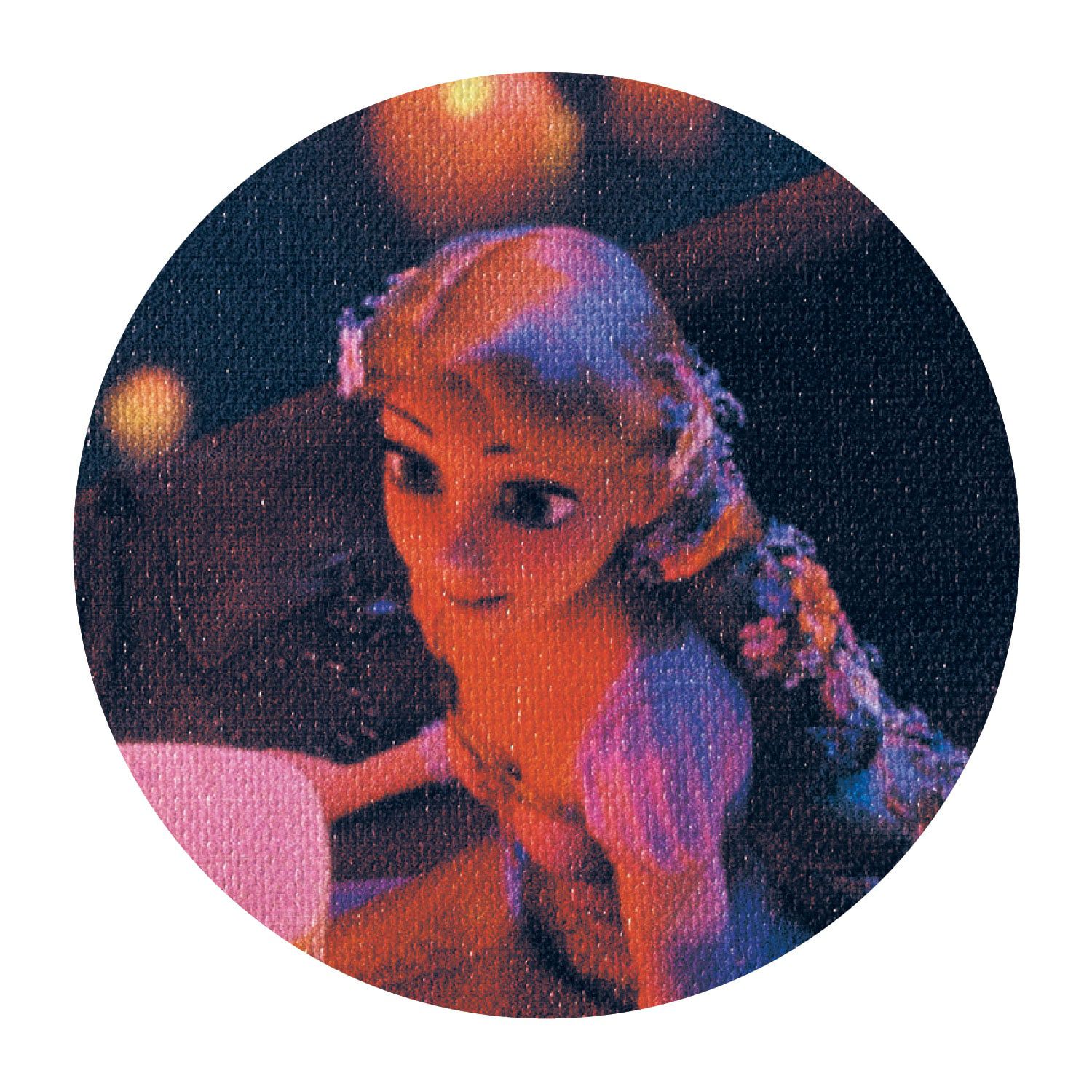 日本千趣會 - 迪士尼 藝術風印花掛畫帆布燈-維尼與好朋友們