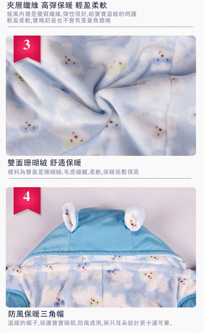 JoyNa - 腰凳背帶防風毯蓋毯-卡其色