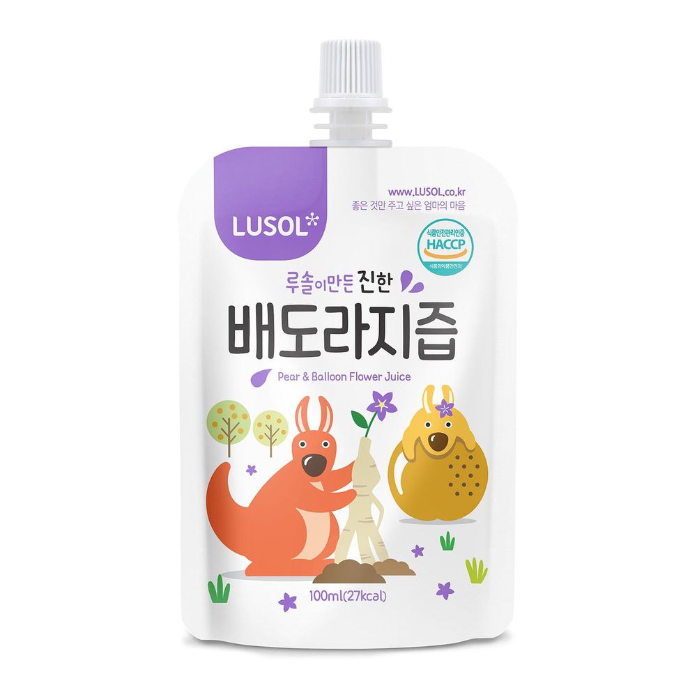 韓國 LUSOL - 嬰幼兒雪梨桔梗汁(6m+)-100ml