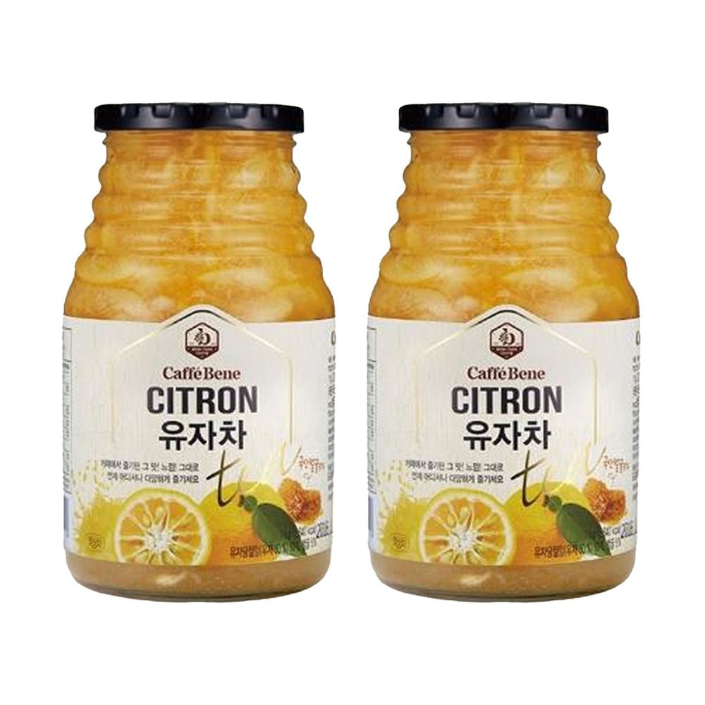 韓國Caffebene咖啡伴 - 【囤貨組】蜂蜜柚子茶(1kg/罐)X2