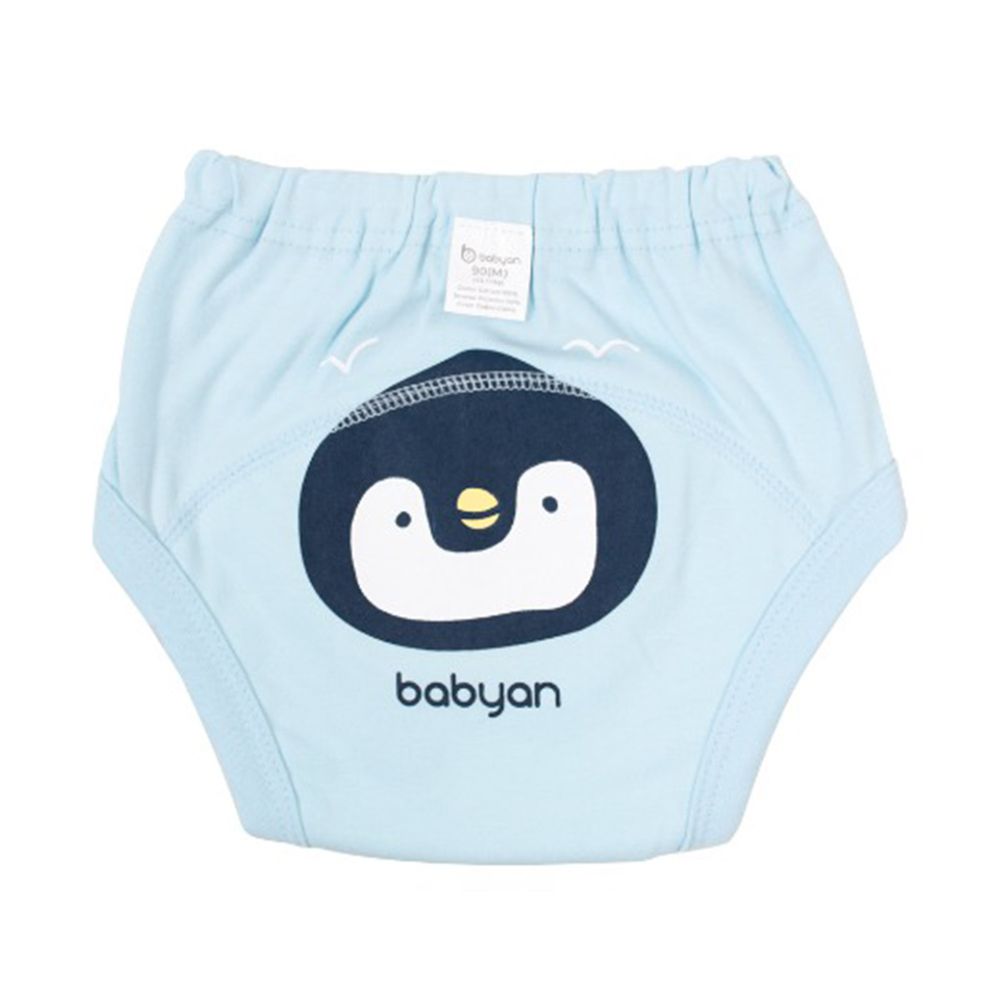 韓國 babyan - 4層純棉學習褲(印花圖案款)-企鵝老大