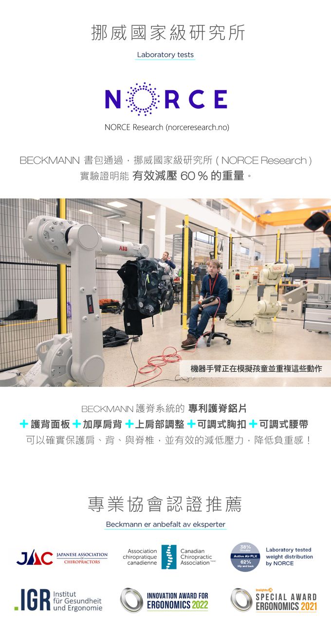 Beckmann - Classic 兒童護脊書包 22L - 3D太空火箭 2.0