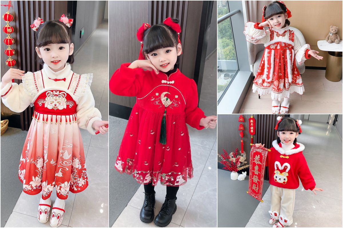 古風新年童裝 ❀ 福兔賀歲 ❀ 穿上吸睛唐裝過好年