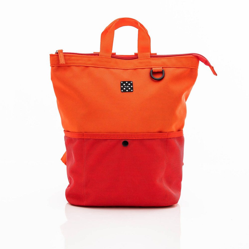 大嘴巴寬口後背包 M 號-法國紅