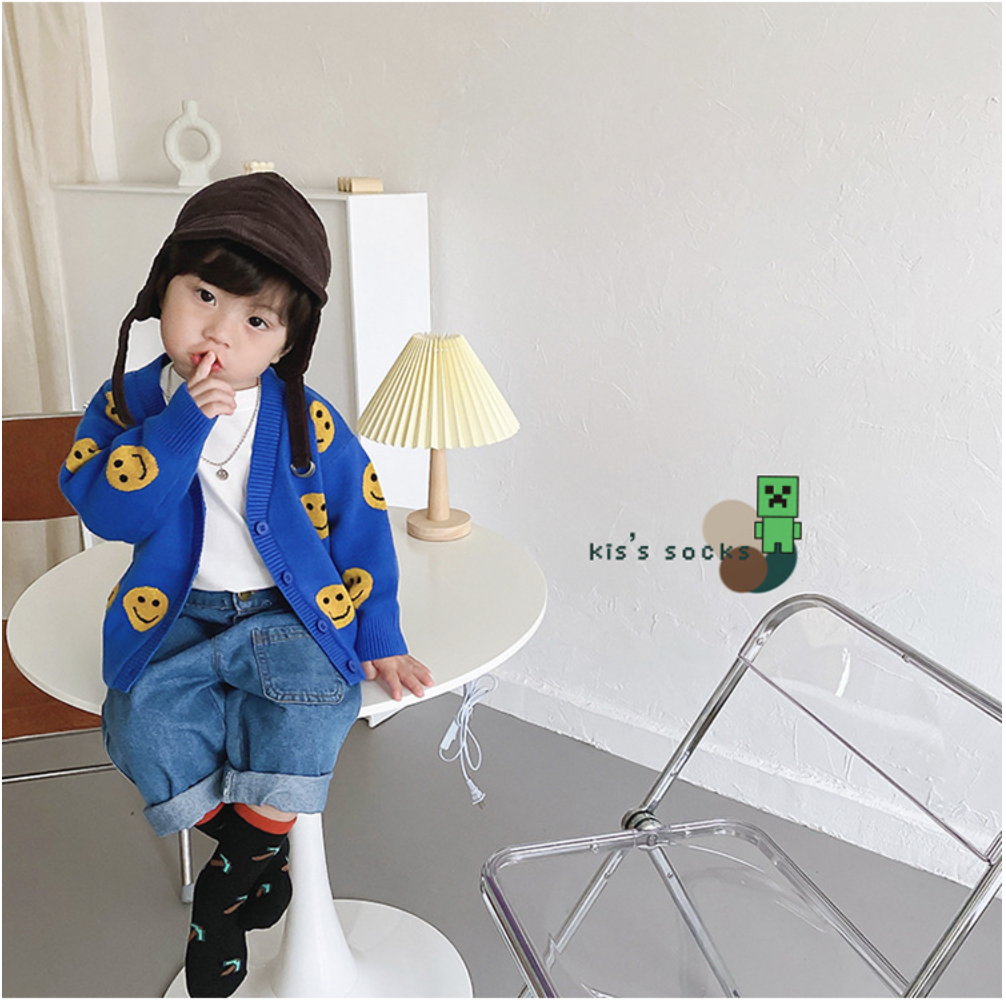 love, charlotte - 男孩卡通世界棉質中筒襪-4雙一組