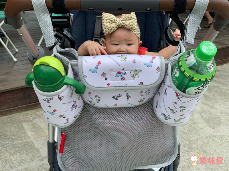 akachan honpo - angelette嬰兒車用收納袋-米白色