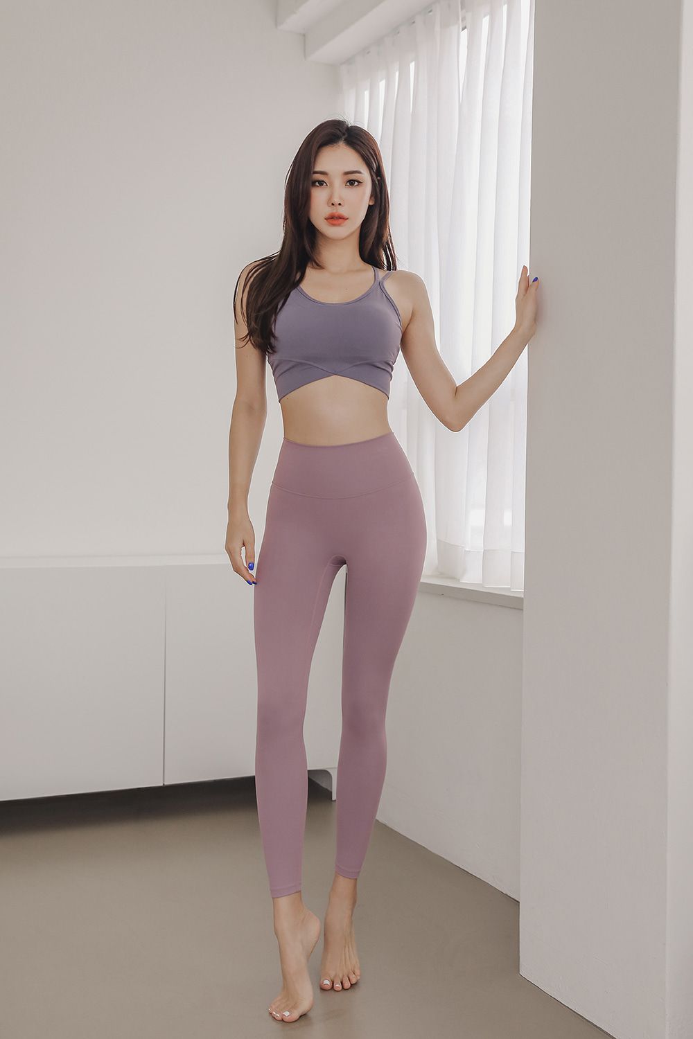 SportyChic - V Line雙線交叉運動內衣-CWT0074-紫羅蘭色