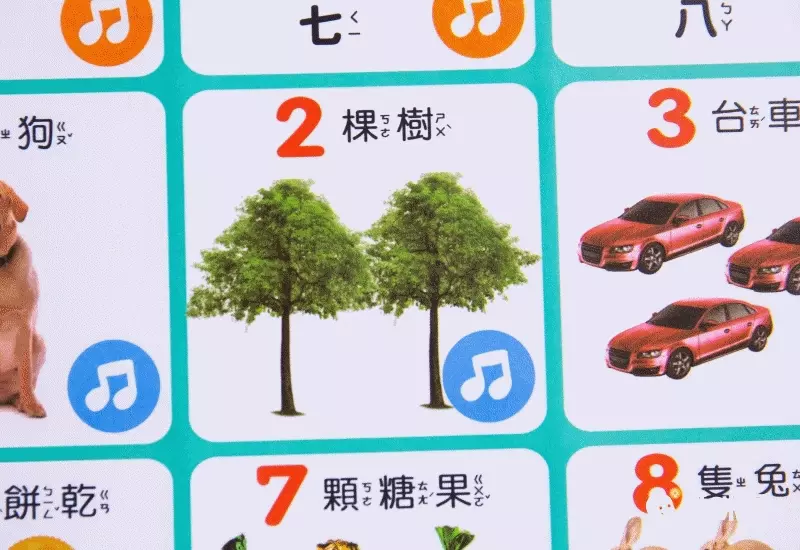 動物有聲掛圖-中英台3種語言+精選36種動物真實圖片+2首經典律動性兒歌+互動問答遊戲