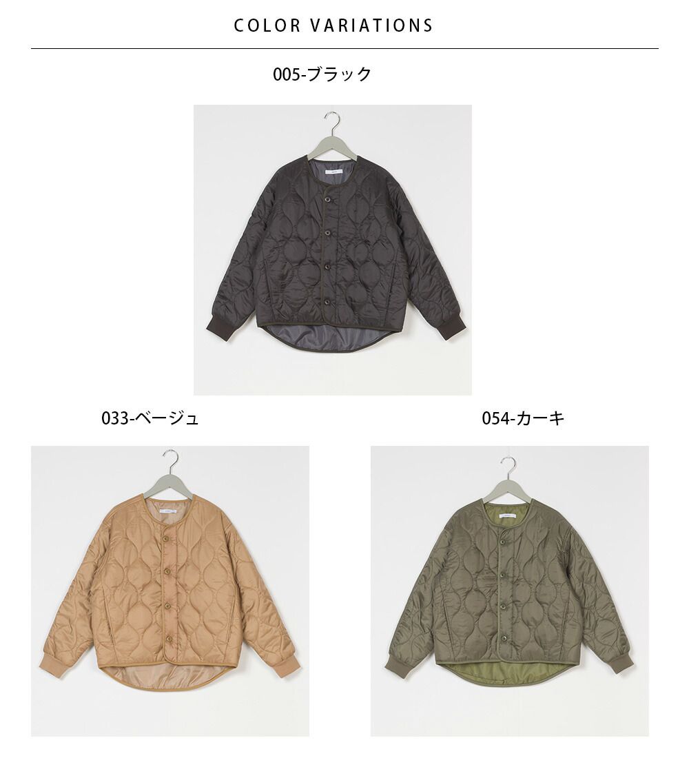 日本 OMNES - 輕量斜衣襬衍縫短版保暖外套-杏