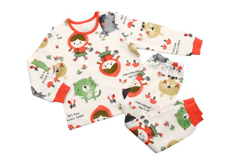 韓國 Maykids - 有機棉鋪棉保暖家居服-森林小紅帽