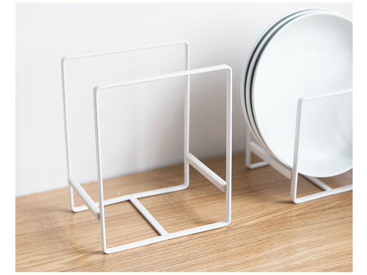 日式廚房碗盤收納架-H型-黑色