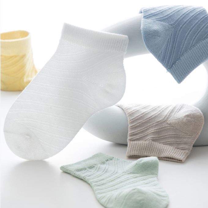 腳ㄚ子 - 幼/兒童透氣網眼襪 童襪 襪子 棉襪 兒童襪-經典素色