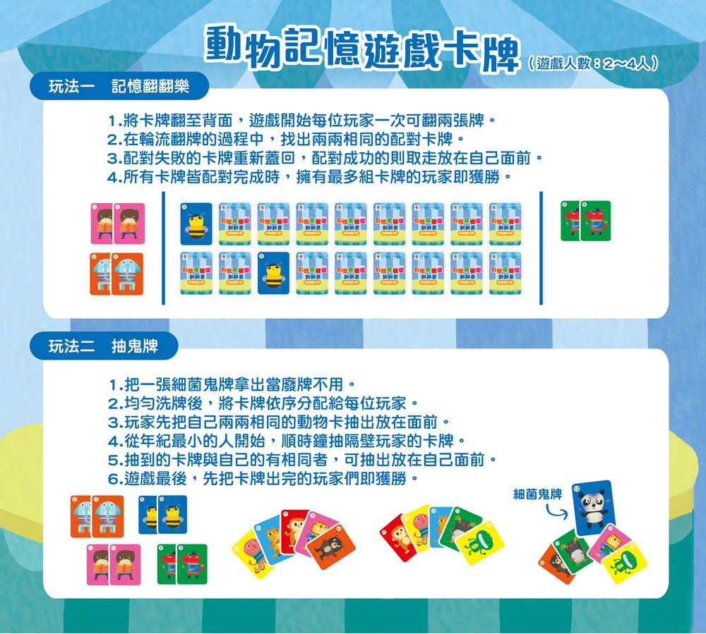 身體變變變翻翻書-16款可愛動物變裝+24張動物記憶遊戲卡牌