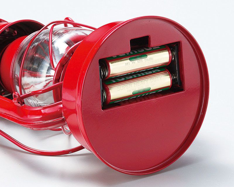 日本丸和 - 復古煤油燈造型LED露營燈-海軍藍 (12x9.5x21cm(含提把27cm))