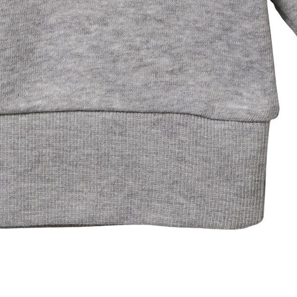 日本西松屋 - 刷毛圓領印花長袖上衣-怪手-灰