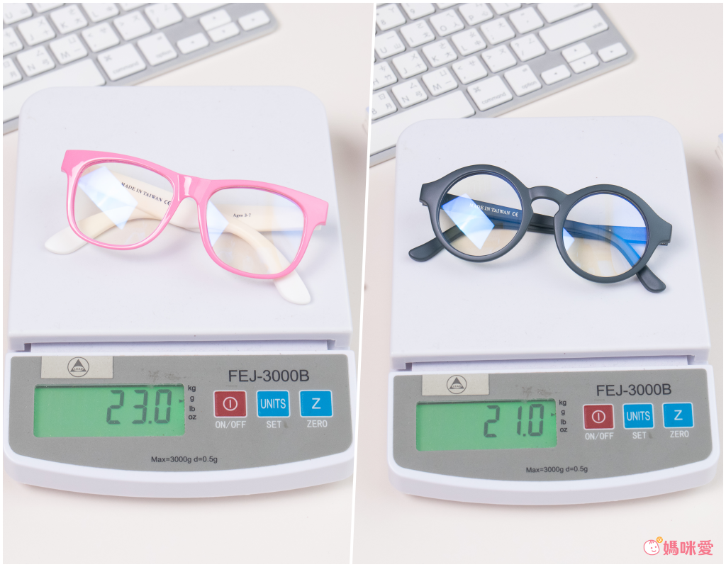 MiniTutu - 藍光眼鏡-圓框綠-綠色