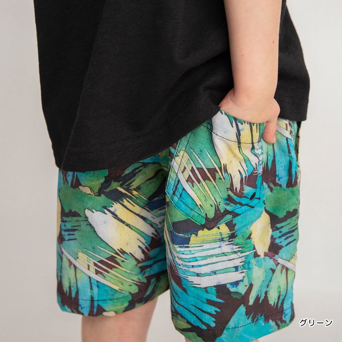 日本 BRANSHES - 夏日必備水陸兩用短褲-條紋-黑白