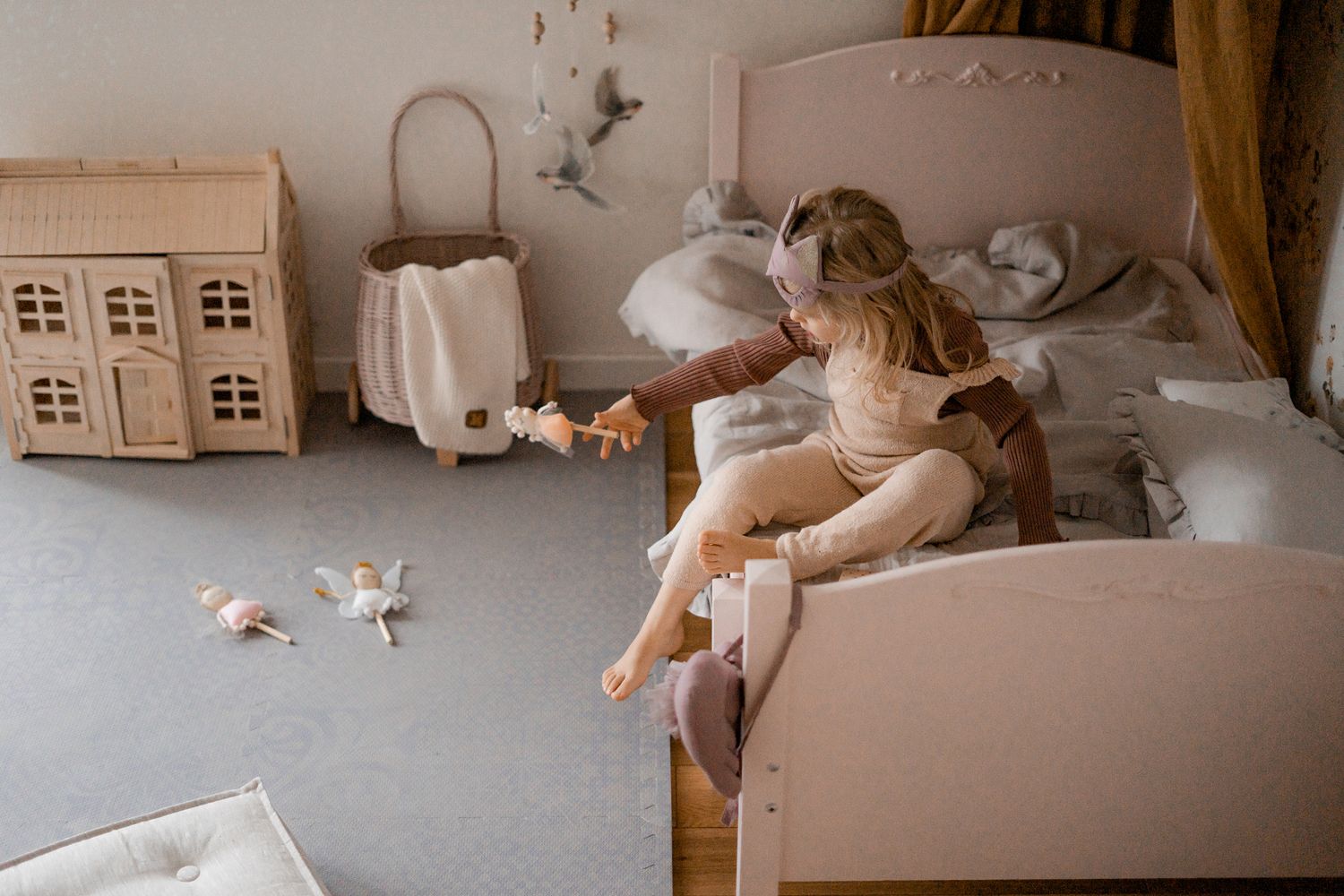 德國 toddlekind - 波斯風系列遊戲地墊-淡紫灰-一組6片