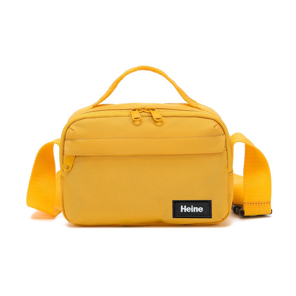 WIN-B1005 輕量小包包 胸包 斜背包 跨肩包 側背包 歐洲旅行必備 防搶包 男女適用-黃色