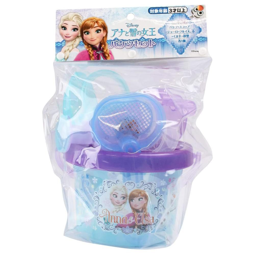 日本 MARUKA - 迪士尼 Disney 冰雪奇緣 Frozen 挖沙玩具7件組