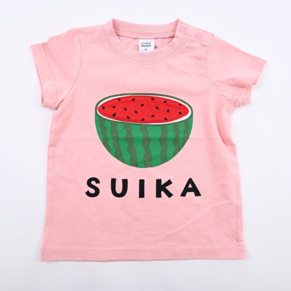 日本 Baby Room - 立體翻翻樂短袖上衣-西瓜-紫