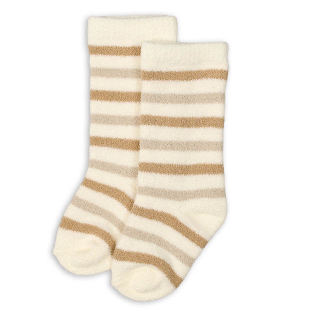 新生兒蓬鬆長統襪-淺卡其色 (7~9cm)