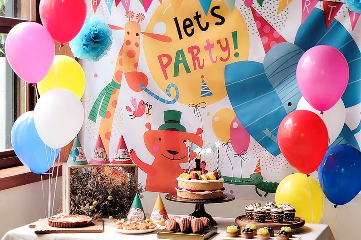 PartyPack派對懶人包 - 歡樂動物生日派對懶人包5件組