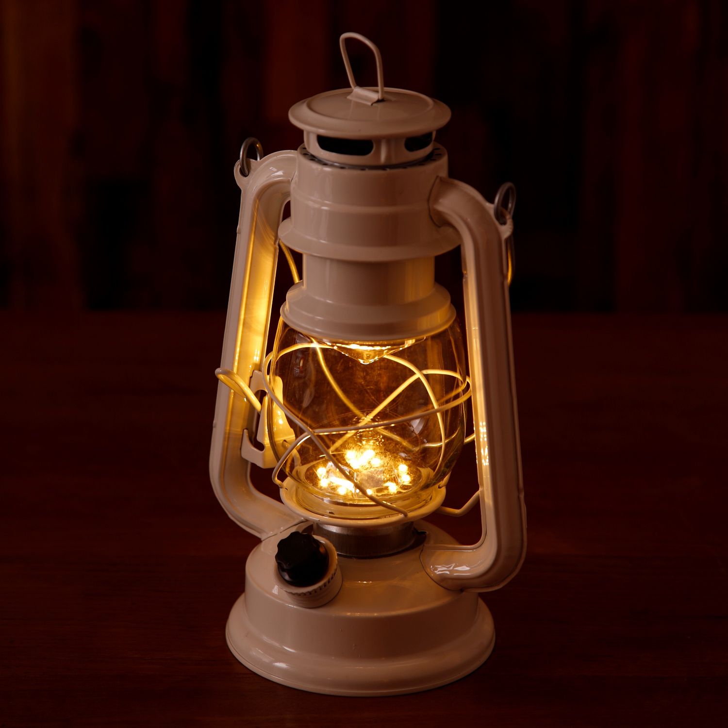 日本丸和 - 復古煤油燈造型LED露營燈-海軍藍 (12x9.5x21cm(含提把27cm))