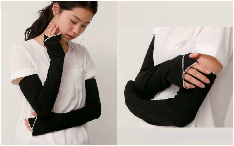 日本媽咪夏日愛用 ☼ 大帽簷透氣遮陽帽 / 抗UV涼感袖套！