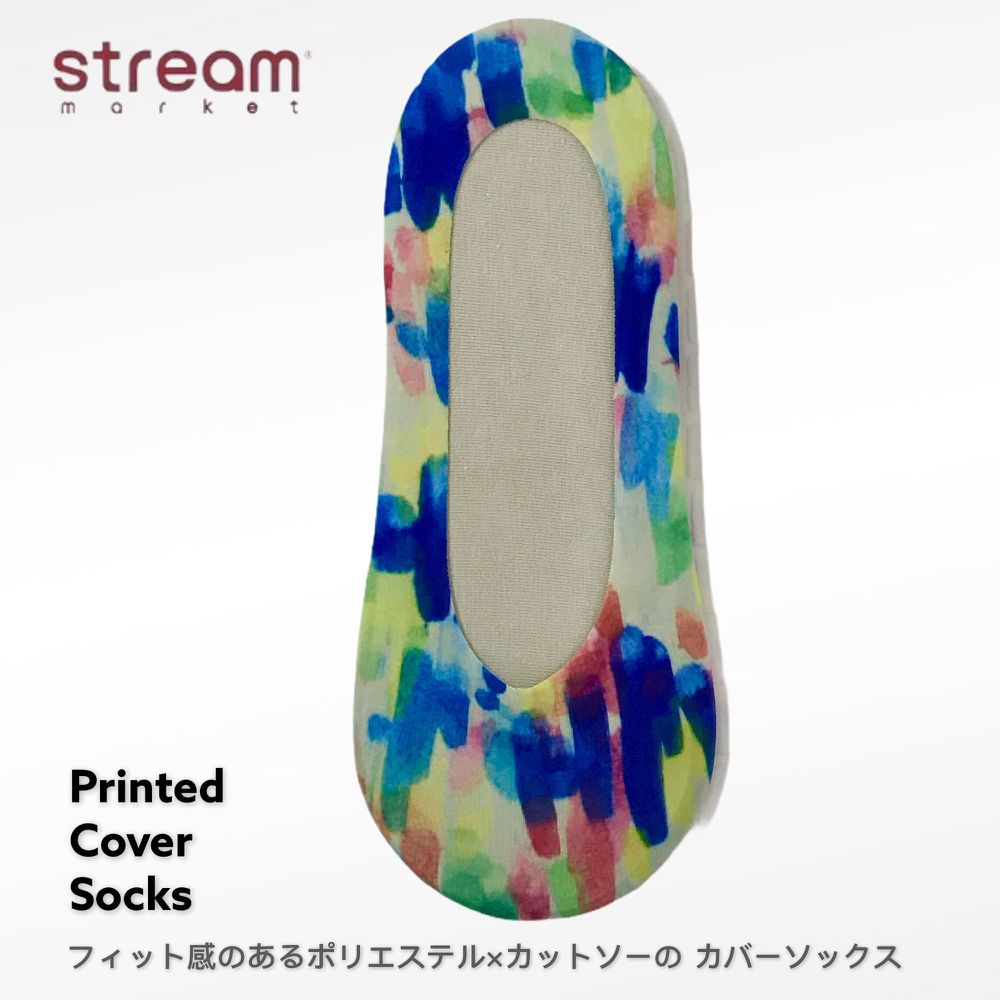 日本STREAM - PRINTED COVER防脫落隱形襪-NN65118 (23-25cm)