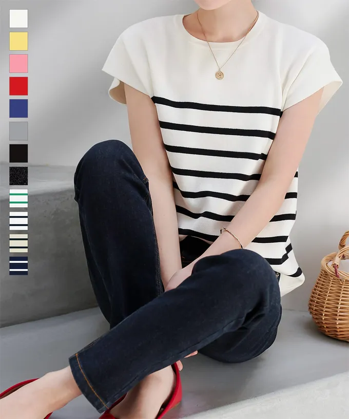 日本 Kobe Lettuce - 立領顯瘦剪裁法式袖上衣-光澤黑