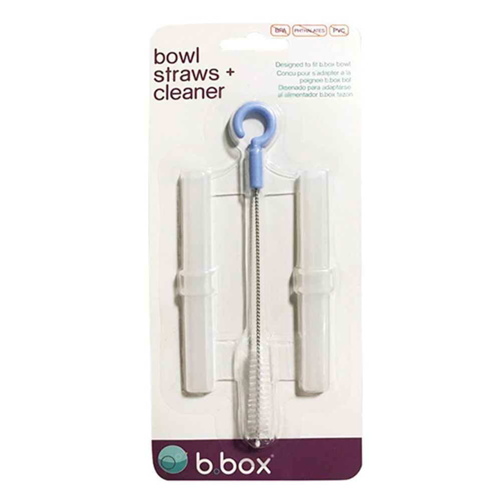 澳洲 b.box - 三用碗替換吸管2入+清潔刷