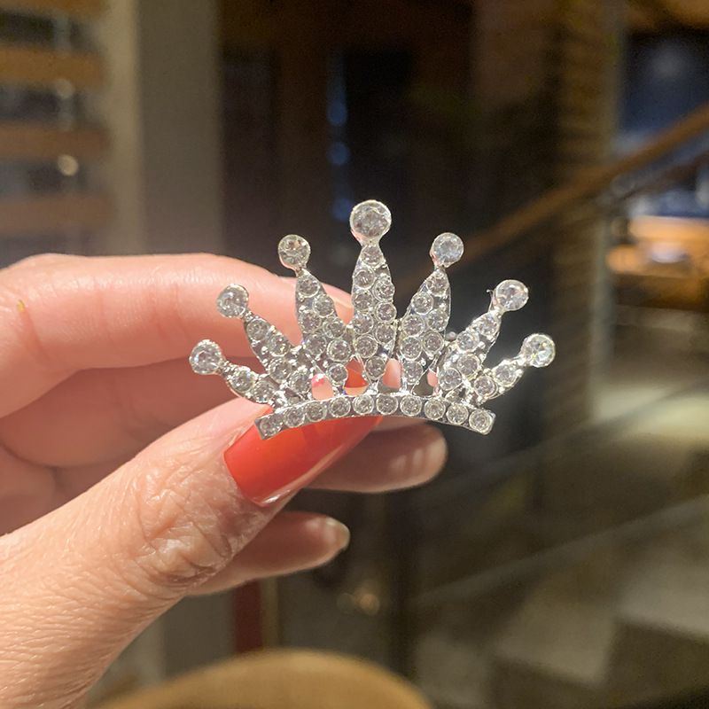 公主風水鑽髮梳簪/髮箍-彩色皇冠 (7.5x4.6cm)