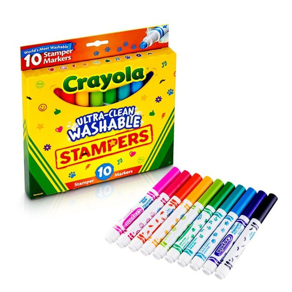Crayola繪兒樂 - 可水洗印章色筆10色