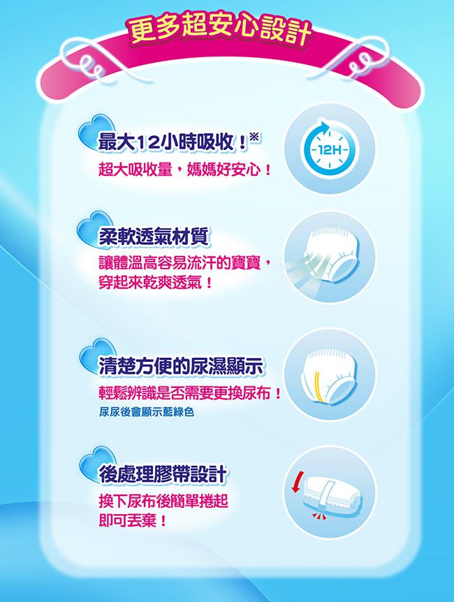 滿意寶寶 - 日本頂級超薄紙尿褲男用-褲型 (L)-(44片 x 4包/箱)