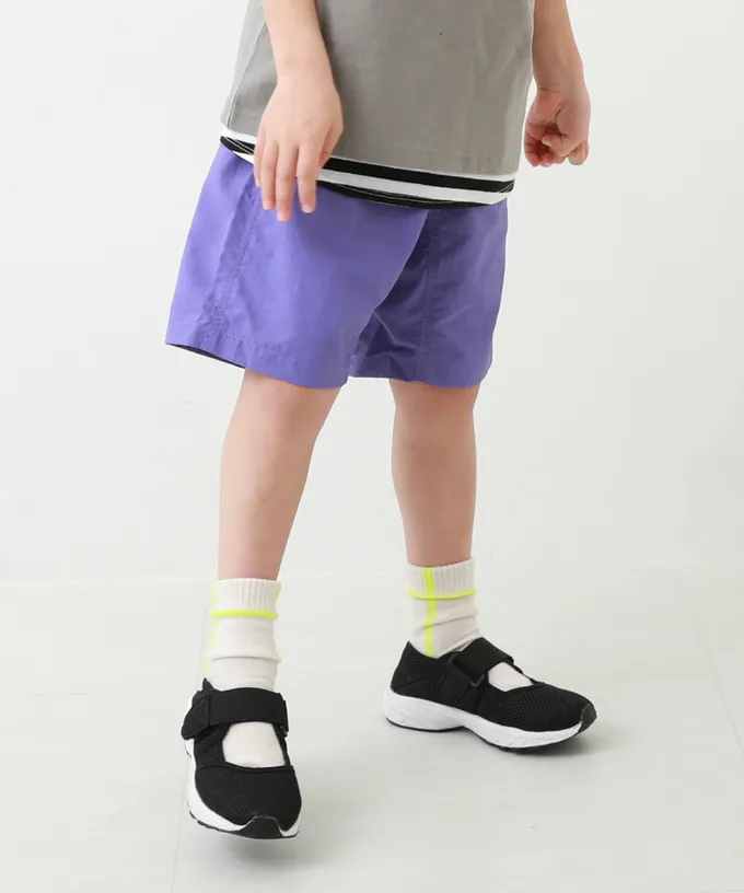 日本 devirock - 水陸二用 帥氣束腰玩水五分褲-亮紫