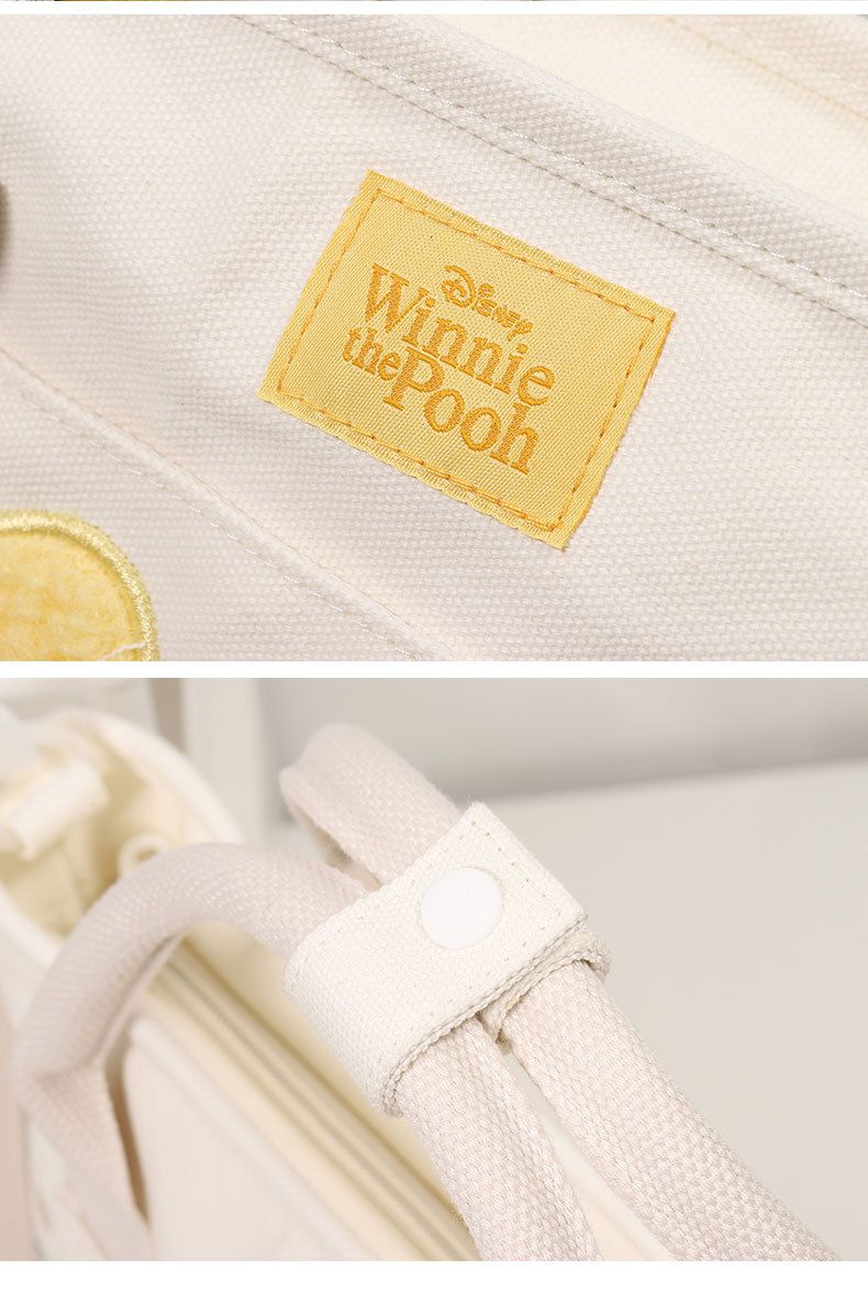 卡通大容量斜背包/補習袋-卡通人物奇奇-杏色 (25x11x23cm)