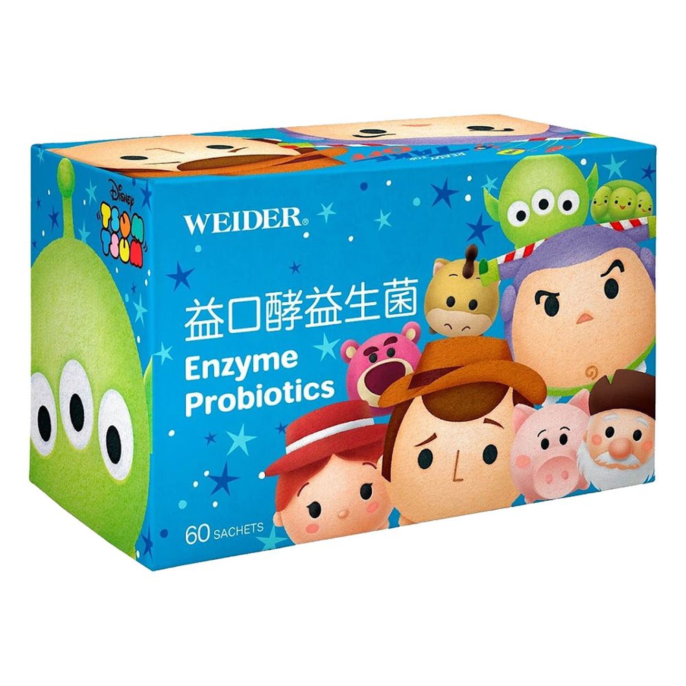 美國WEIDER - 威德益口酵益生菌(玩具總動員款)-60包/盒*1