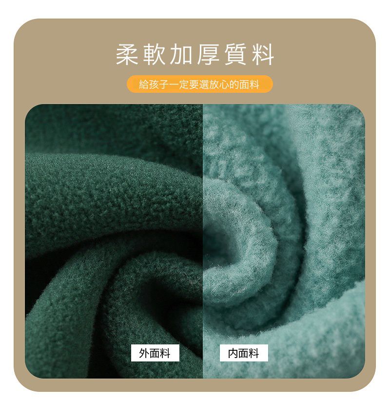 搖粒絨連帽外套-小企鵝-灰色