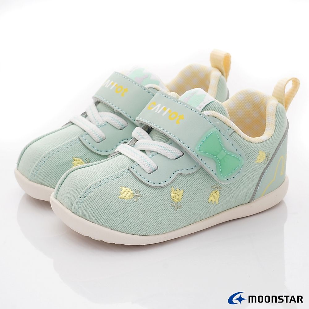 Moonstar日本月星 - 赤子心系列寶寶學步機能鞋-CRB1417綠(寶寶段)-學步鞋-綠