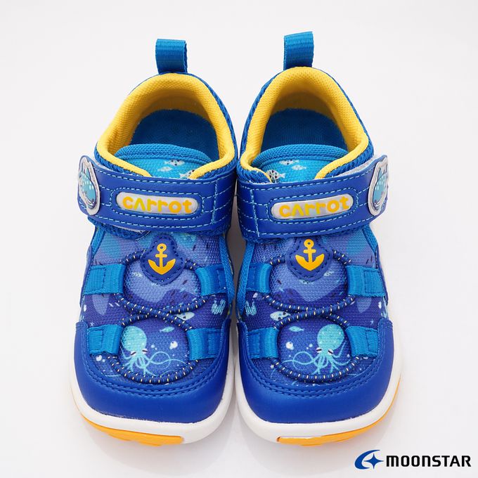 Moonstar日本月星 - 速乾公園鞋系列童鞋-CRC23345藍(中小童段)-機能運動鞋-藍