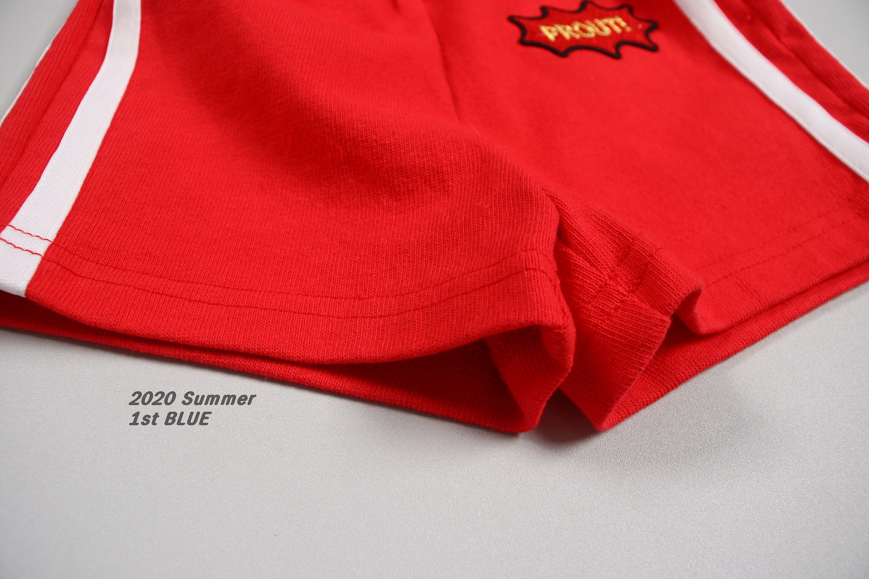 韓國 First Blue - 運動棉短褲-黑