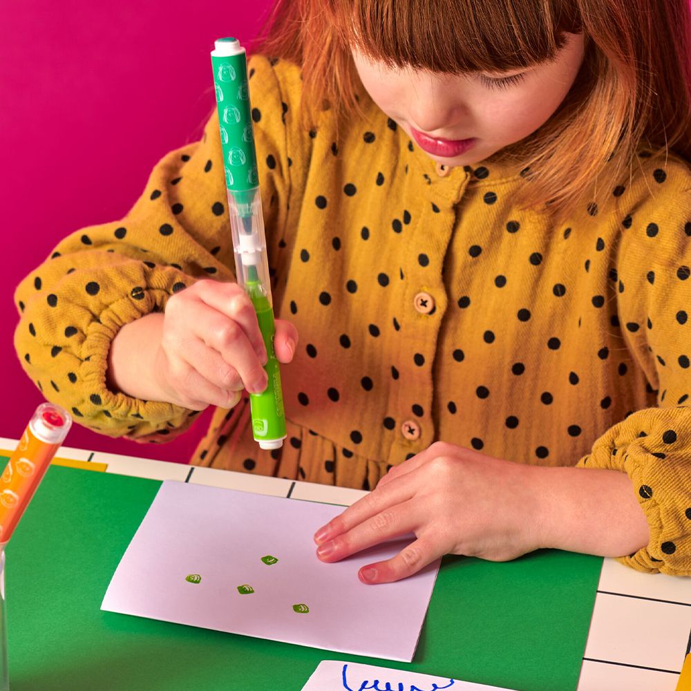 【美國 Ooly x Peanuts 史努比聯名系】雙頭彩色筆刷與印章 創意發想組 (12色豪華組)