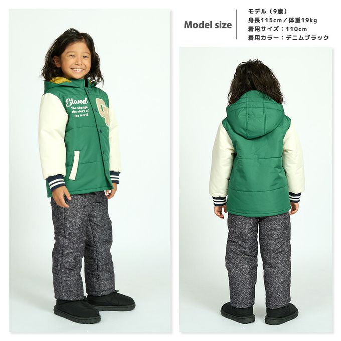 日本 ZOOLAND - 潑水加工 防寒玩雪保暖機能長褲-素面-黑