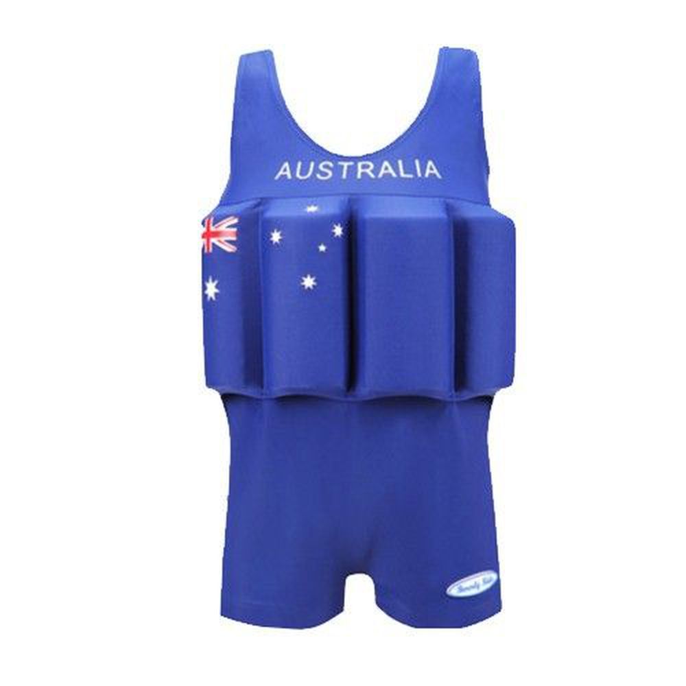 德國 BeverlyKids - 浮力泳衣-四角褲版-Australia 澳洲國旗
