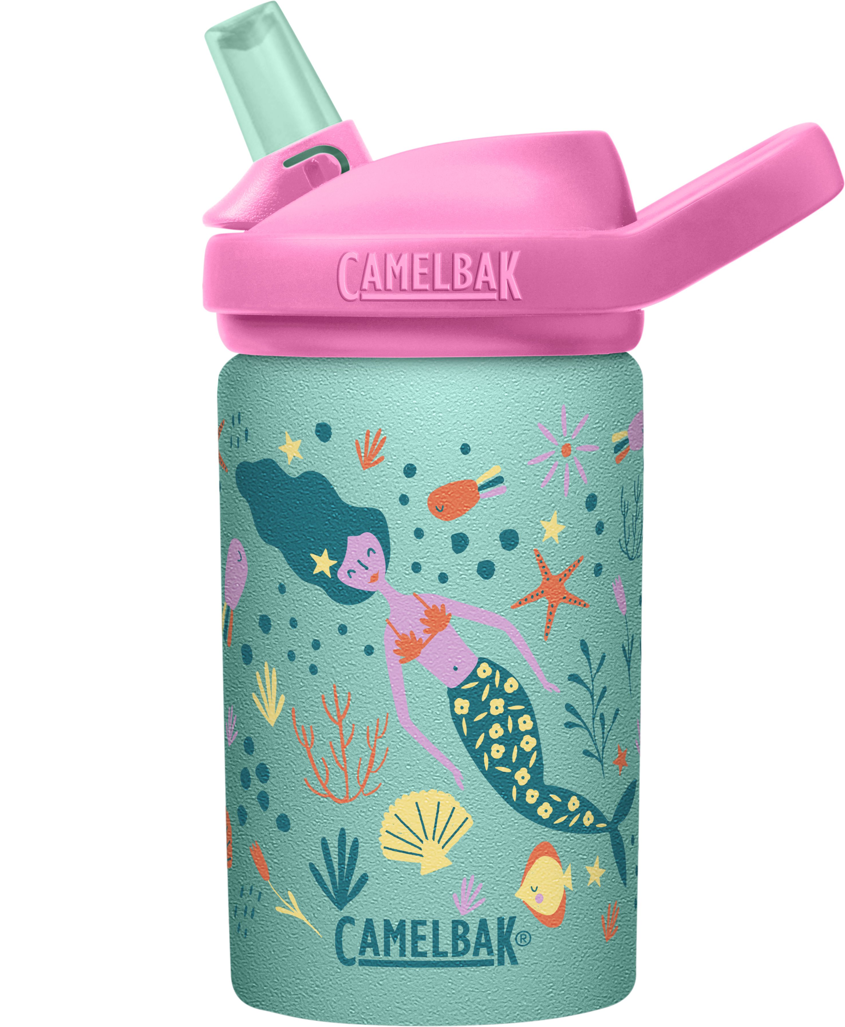 CamelBak - EDDY+ 兒童吸管單層不鏽鋼水瓶-美人魚王國-400ml