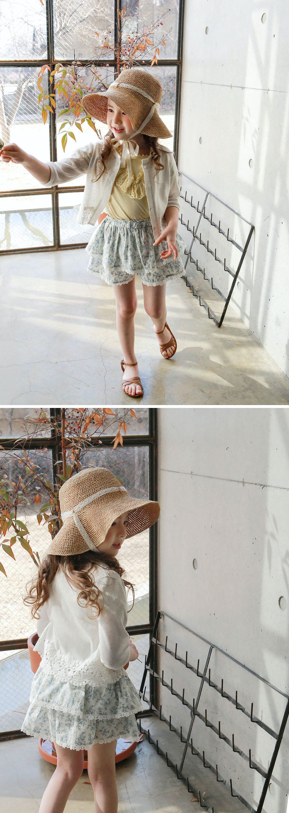 韓國 PuellaFLO - 鏤空花瓣下襬小外套-象牙白