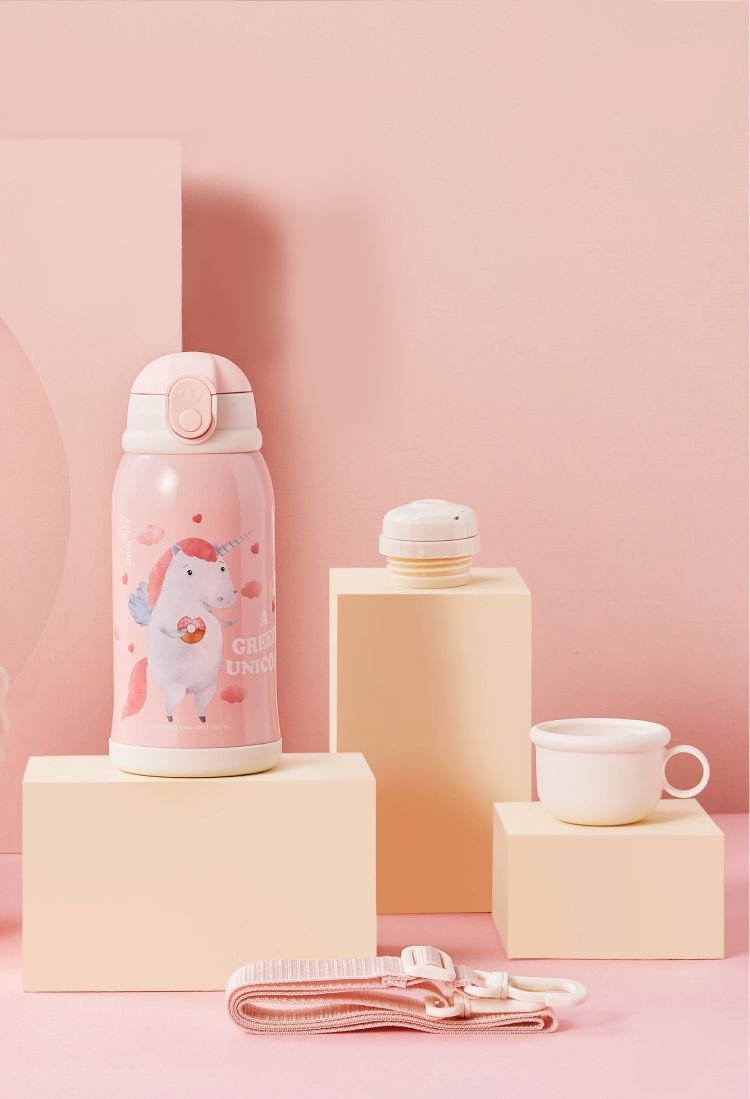 義大利 All joint - 多彩獨角獸保溫瓶-600ml