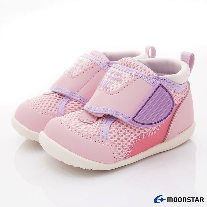Moonstar日本月星 - 穩健寶寶學步款-MSB1454粉-學步鞋-粉